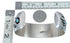 Native American Sterling Silver Turquoise Bear Paw Cuff Bracelet JX128859